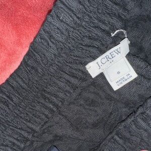 J Crew Pull On Dress Short - Black Jacquard Embossed